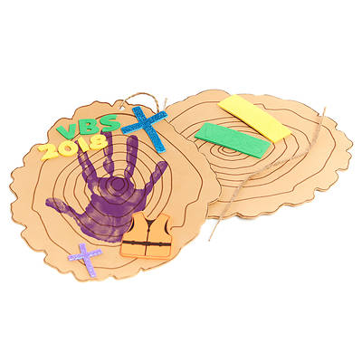 Picture of Vacation Bible School (VBS) 2018 Rolling River Rampage Handprint Preschool Craft Kit (Pkg of 12)