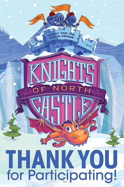 Picture of Vacation Bible School (VBS) 2020 Knights of North Castle Thank You Postcards (Pkg of 24)