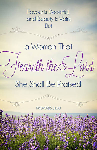 Picture of Mother's Day Bulletin - Proverbs 31:30 - Reg (Pkg 100)