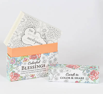 Picture of Colorful Blessings Boxed Coloring Cards