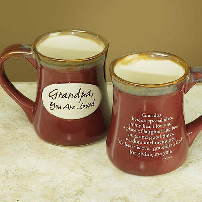 Picture of Grandpa, You are Loved Pottery Mug