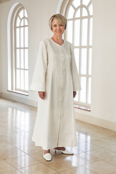 Picture of WomenSpirit Naomi with Brocade Custom White Robe