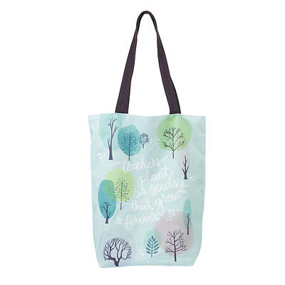 Picture of Teachers Plant Seeds That Grow Forever Canvas Tote Bag
