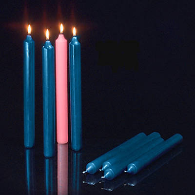 Picture of Set 4 Candle Advent 12 x 1 1/2 3 Blue 1 Rose