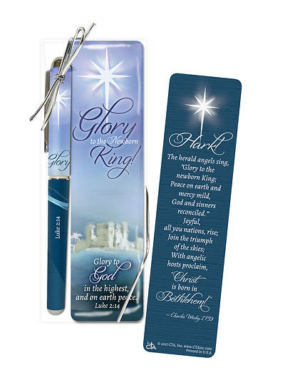 Picture of Glory to the Newborn King Pen and Bookmark Gift Set