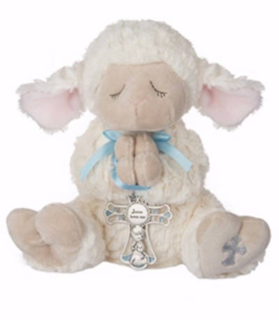 Picture of Plush - Serenity Lamb with Crib Cross - Boy