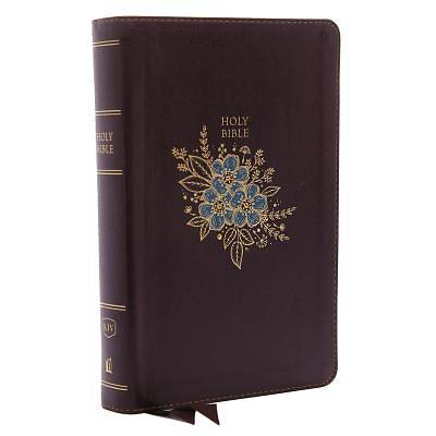 Picture of KJV, Deluxe Reference Bible, Personal Size Giant Print, Imitation Leather, Burgundy, Red Letter Edition
