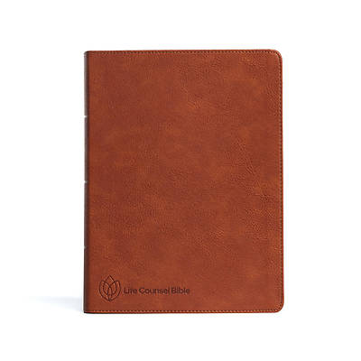 Picture of CSB Life Counsel Bible, Burnt Sienna Leathertouch, Indexed