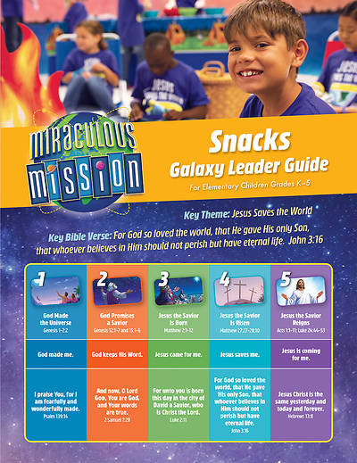 Picture of Vacation Bible School (VBS) 2019 Galaxy Snack Guide
