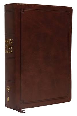 Picture of NKJV Study Bible, Imitation Leather, Brown, Red Letter Edition, Comfort Print