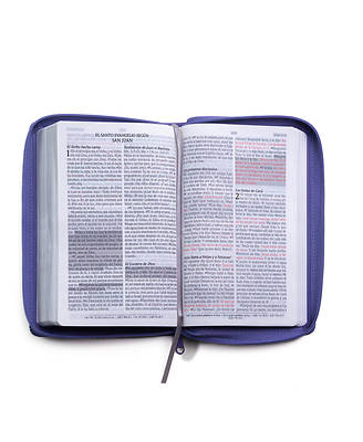 Picture of Rv-60 Biblia de Promesas - Tamaño Manual- Edición Lavanda Imitación Piel Con Cierre
