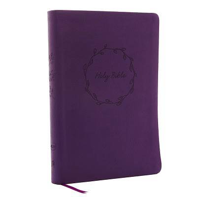 Picture of NKJV, Value Thinline Bible, Large Print, Imitation Leather, Purple, Red Letter Edition