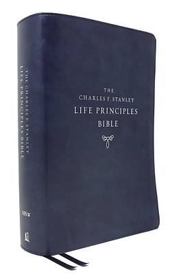 Picture of Niv, Charles F. Stanley Life Principles Bible, 2nd Edition, Leathersoft, Blue, Comfort Print