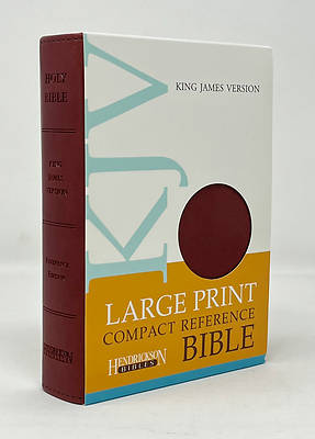 Picture of KJV Large-Print Compact Reference Bible, Bonded Leather, Burgundy (Bonded Leather)