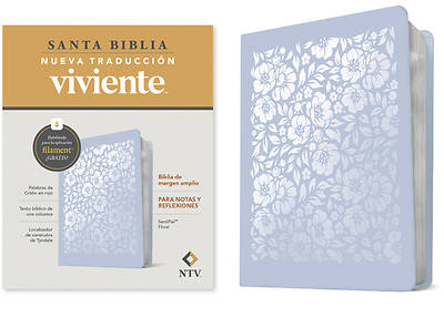 Picture of Biblia de Margen Amplio Ntv Con Filament (Sentipiel, Floral, Letra Roja)
