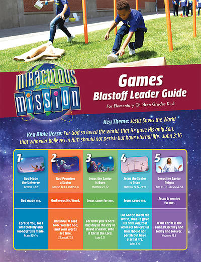 Picture of Vacation Bible School (VBS) 2019 Blastoff Game Guide