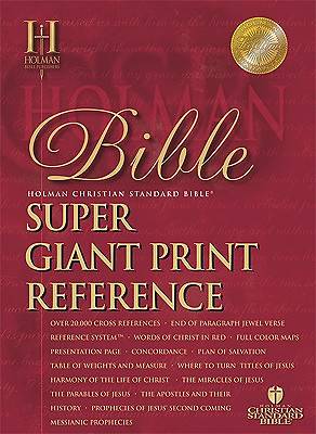 Picture of Super Giant Print Reference Bible - HCSB