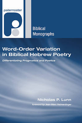 Picture of Word-Order Variation in Biblical Hebrew Poetry