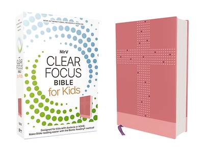 Nirv, Clear Focus Bible for Kids, Leathersoft, Pink