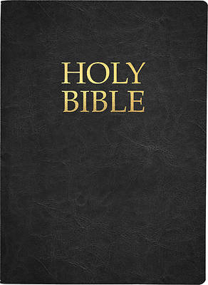 Picture of Kjver Holy Bible, Large Print, Black Genuine Leather, Thumb Index