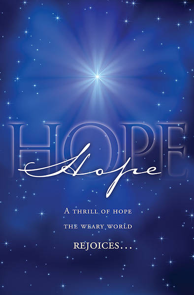 Picture of Hope A Thrill Hope Advent Regular Size Bulletin