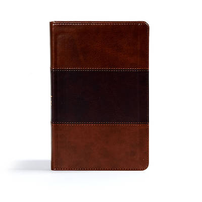 Picture of CSB Ultrathin Reference Bible, Saddle Brown Leathertouch