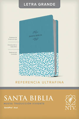 Picture of Santa Biblia Ntv, Edición de Referencia Ultrafina, Letra Grande (Letra Roja, Sentipiel, Azul)