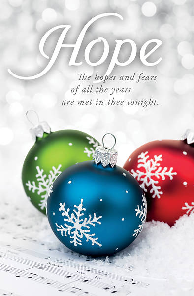 Picture of Advent Hope Week 1 Ornament Bulletin Regular