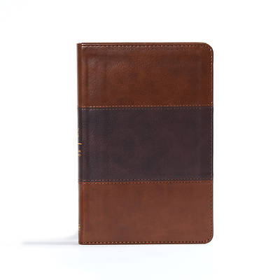 Picture of CSB Ultrathin Reference Bible, Saddle Brown Leathertouch, Indexed