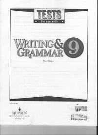 Picture of Writing and Grammar 9 Testpack 3rd Edition