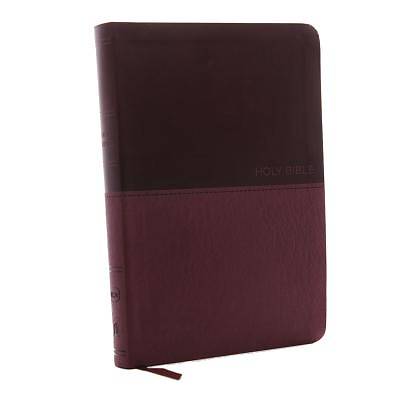 Picture of NKJV, Value Thinline Bible, Large Print, Imitation Leather, Burgundy, Red Letter Edition