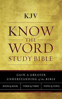Picture of KJV, Know the Word Study Bible, Hardcover, Red Letter Edition