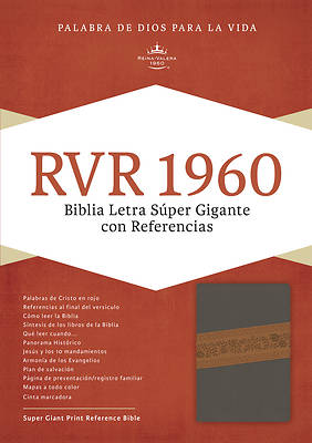 Picture of Rvr 1960 Biblia Letra Super Gigante, Gris Piel Fabricada Edicion Con Cierre