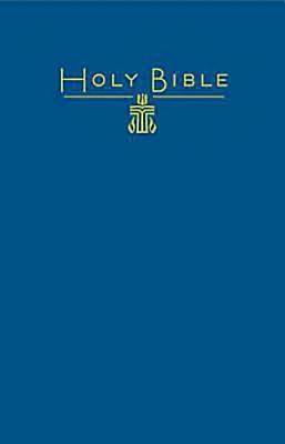 Picture of CEB Common English Pew Bible Blue PCUSA Emblem
