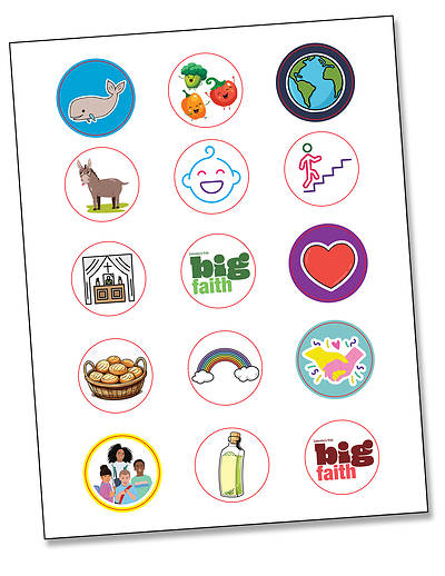 Picture of Cokesbury Kids Big Faith Fall 2024 Activity Stickers (Pkg of 6)