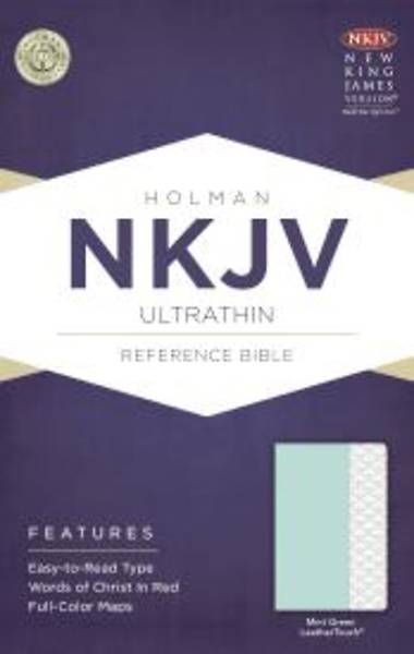 Picture of NKJV Ultrathin Reference Bible, Mint Green Leathertouch
