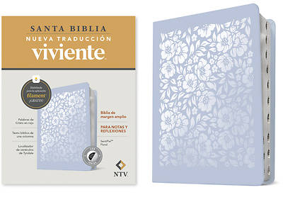 Picture of Biblia de Margen Amplio Ntv Con Filament (Sentipiel, Floral, Índice, Letra Roja)