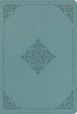 ESV Large Print Compact Bible (Trutone, Paris Sky, Fleur-De-Lis Design)