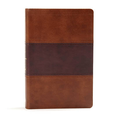 Picture of KJV Large Print Personal Size Reference Bible, Saddle Brown Leathertouch Indexed