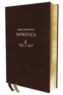 Picture of Reina Valera Revisada, Biblia de Estudio Patrística, Leathersoft, Café, Interior a DOS Colores, Palabras de Jesús En Rojo