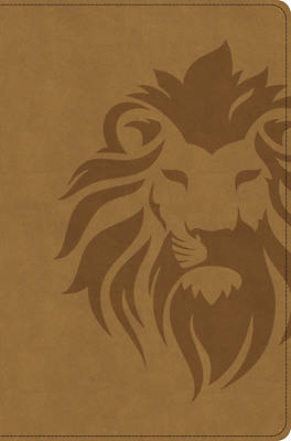 CSB One Big Story Bible, Revised & Updated, Easy-To-Read Optimal Type, Brown Lion Leathertouch