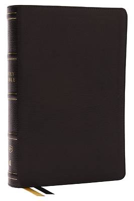 Picture of KJV Holy Bible, Center-Column Reference Bible, Genuine Leather, Black, 72,000+ Cross References, Red Letter, Thumb Indexed, Comfort Print
