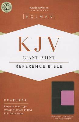 Picture of Giant Print Reference Bible-KJV-Magnetic Flap