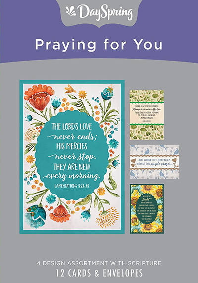 Picture of Praying for You Boxed Cards Assorted (Box 12)