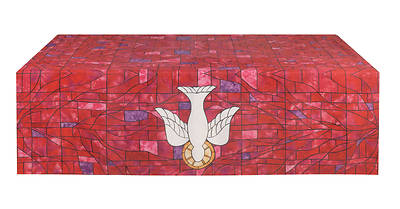 Picture of Symbols of Faith Series Stained Glass Descending Dove Altar Frontal