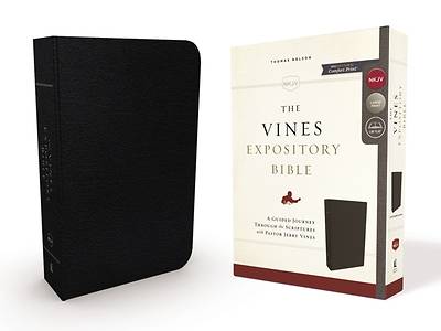 Picture of NKJV, the Vines Expository Bible, Bonded Leather, Black, Red Letter Edition