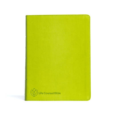 Picture of CSB Life Counsel Bible, Grass Green Leathertouch