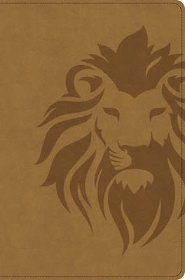 CSB One Big Story Bible, Revised & Updated, Easy-To-Read Optimal Type, Brown Lion Leathertouch, Indexed