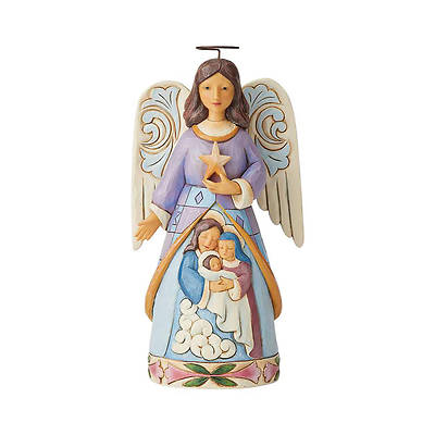 Picture of Angel With Holy Family Figurine 7.25"H