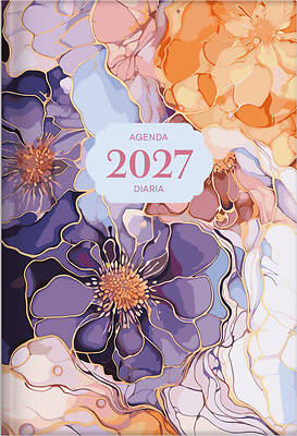 2027 Agenda - Tesoros de Sabiduría - Flores de Mármol Y Oro